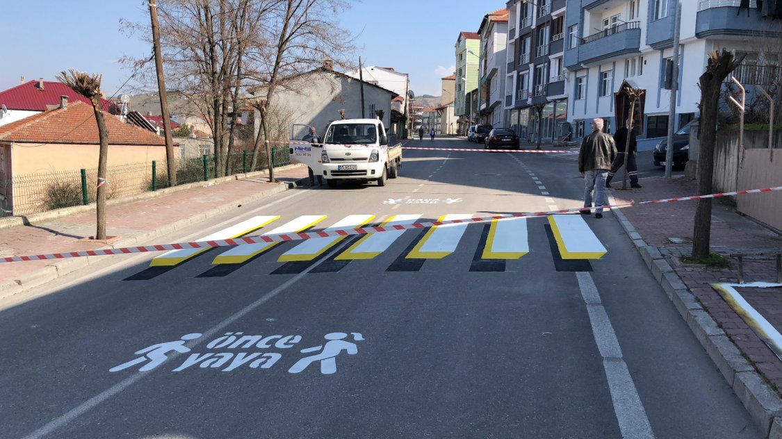 Havza Okul Projesi 3D Yaya Geçidi Çalışması