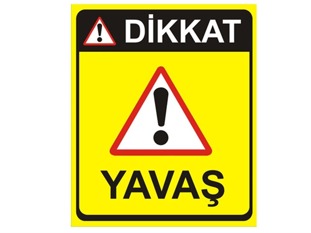 Dikkat Yavaş Levhası