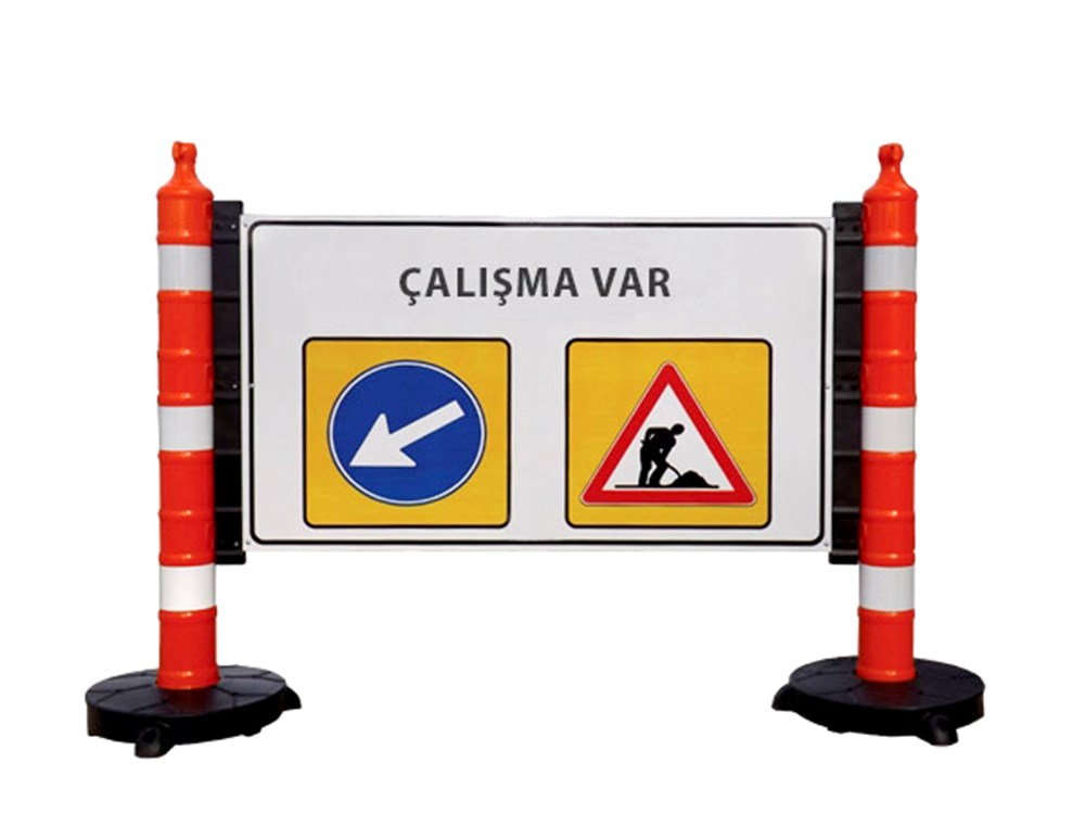 Dubalı Uyarı Levhalı Bariyer