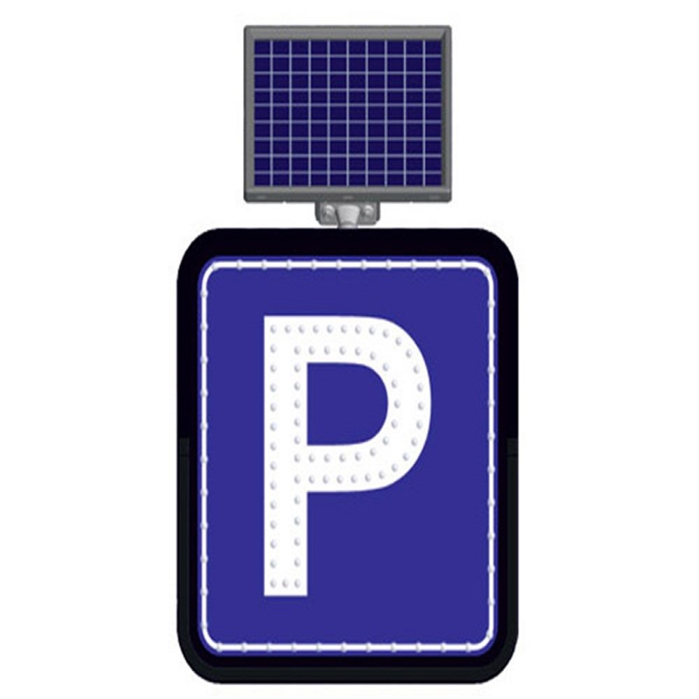 Güneş Enerjili Park Yeri Levhası 60 x 60 cm