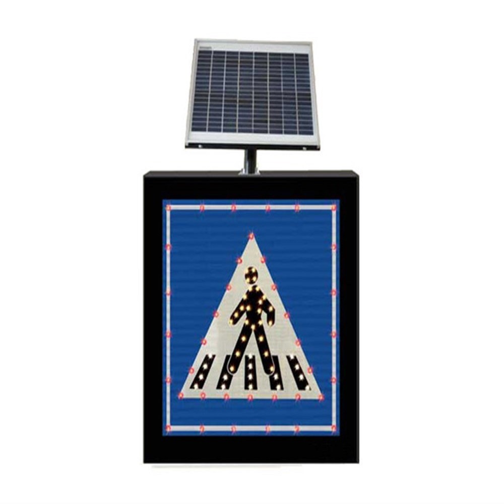 Güneş Enerjili Yaya Geçidi Levhası B-14a 650 x 650 x 100 mm