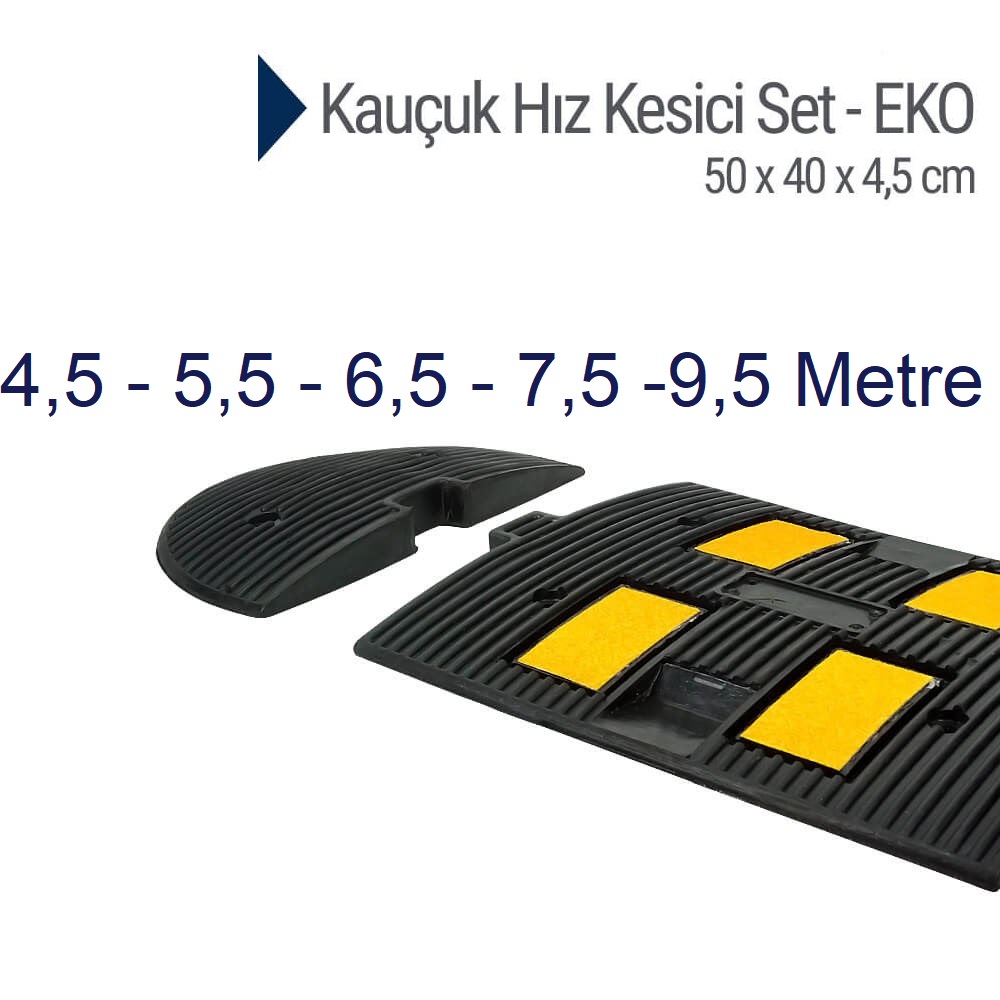 Kauçuk Hız Kesici, Yol Kasisi 50 x 40 x 4,5 cm - EKO - 4,5 - 9,5 metre