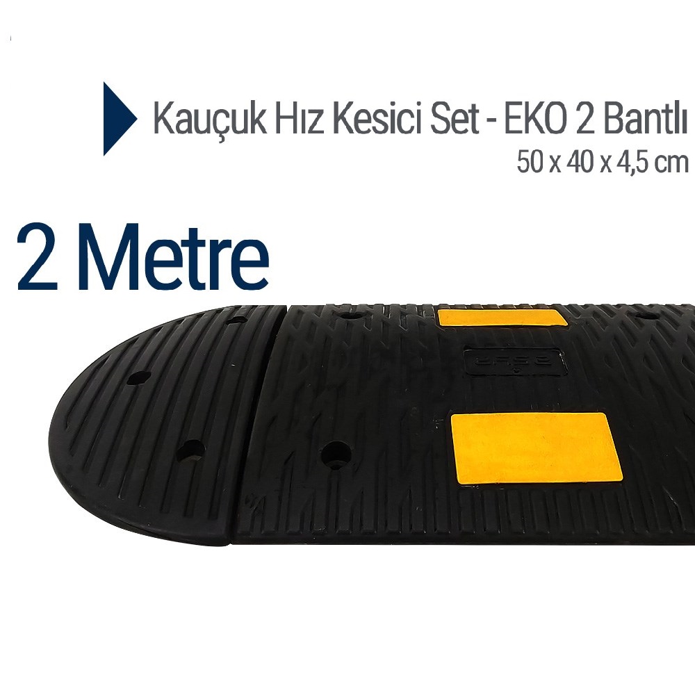 Kauçuk Hız Kesici - Eko 2 Bantlı