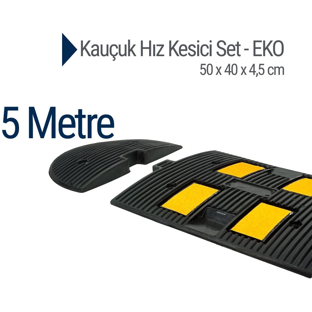 Kauçuk Hız Kesici, Yol Kasisi 50 x 40 x 4,5 cm - EKO - 5 metre