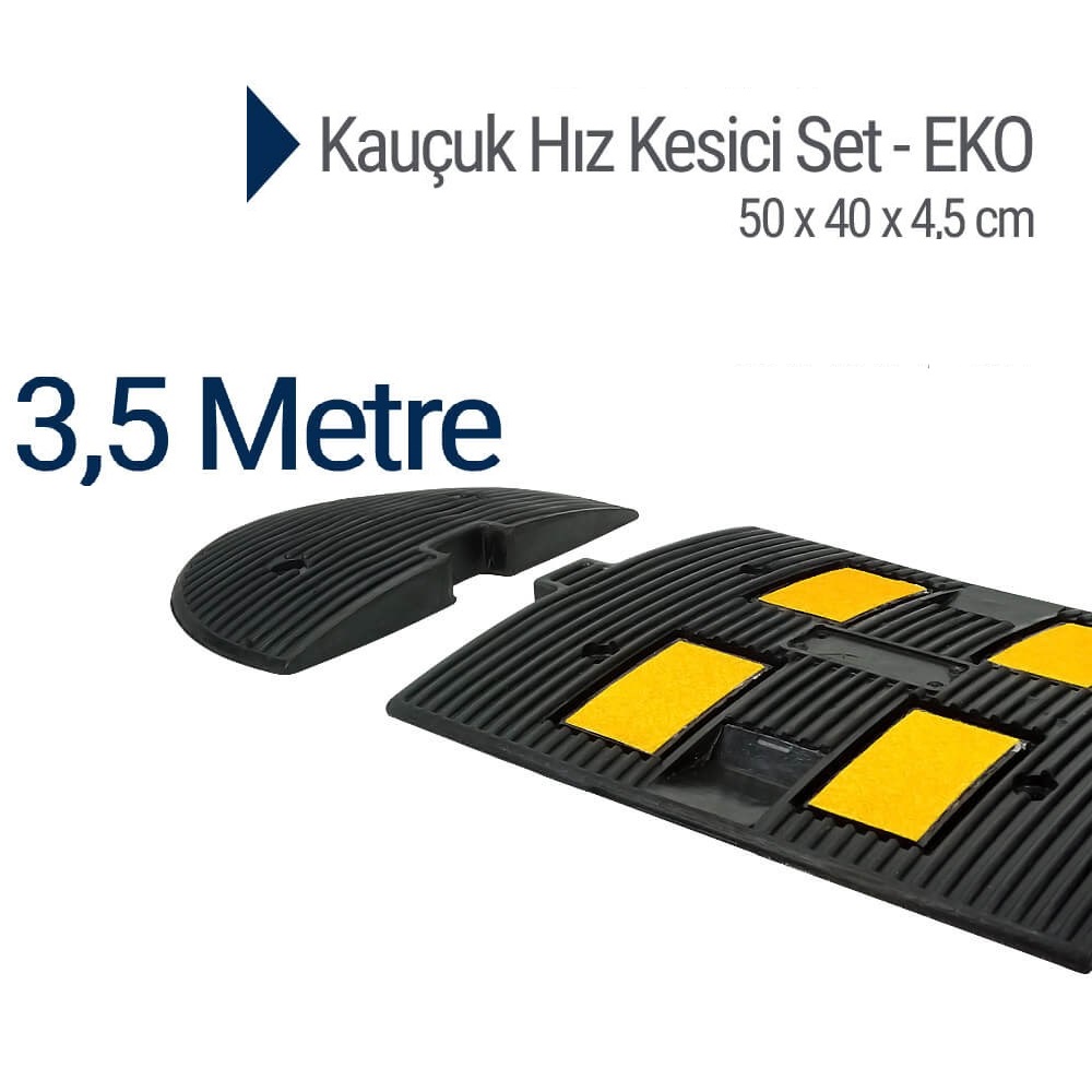 Kauçuk Hız Kesici, Yol Kasisi 50 x 40 x 4,5 cm - EKO - 3,5 metre