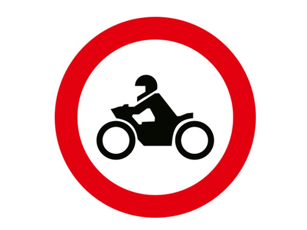 Motosiklet Giremez Levhası
