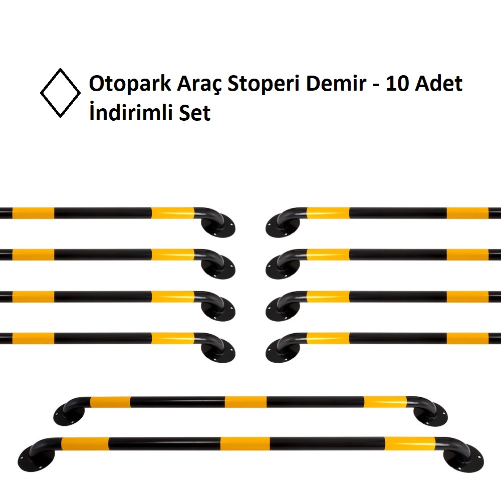 Otopark Demiri 200x13x6 cm - 10 Adet İndirimli Set