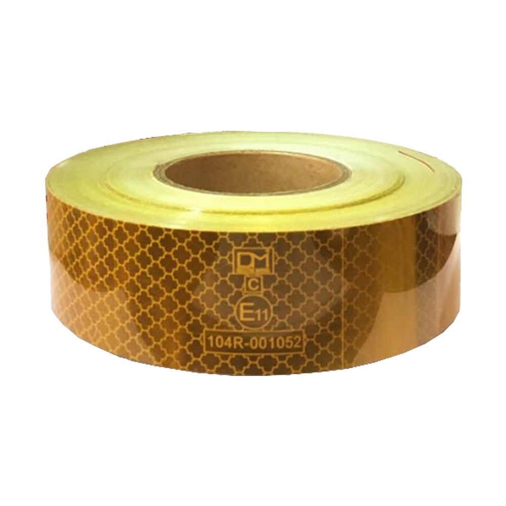 Sarı Reflektif Bant, Tüvtürk Reflektif E11 Sertifikalı 5cm x 46mt