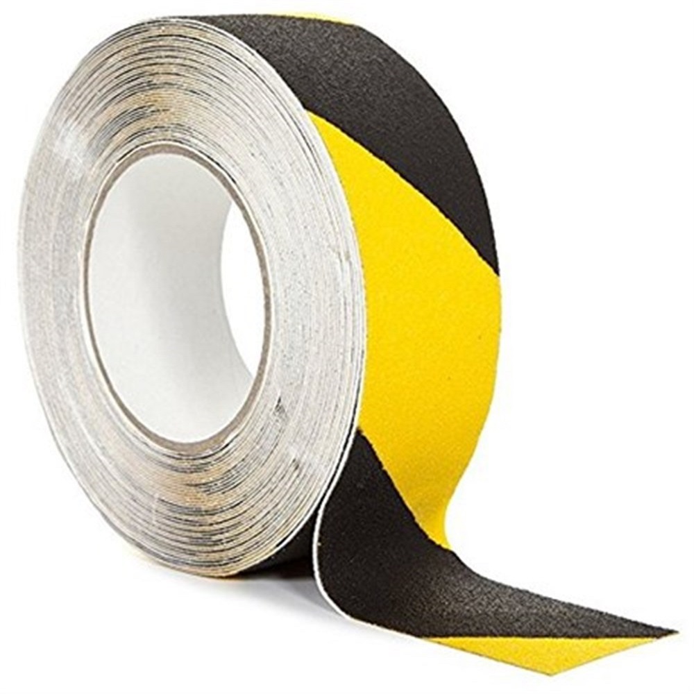 Sarı-Siyah Kaydırmaz Bant 2,5 cm x 25 m