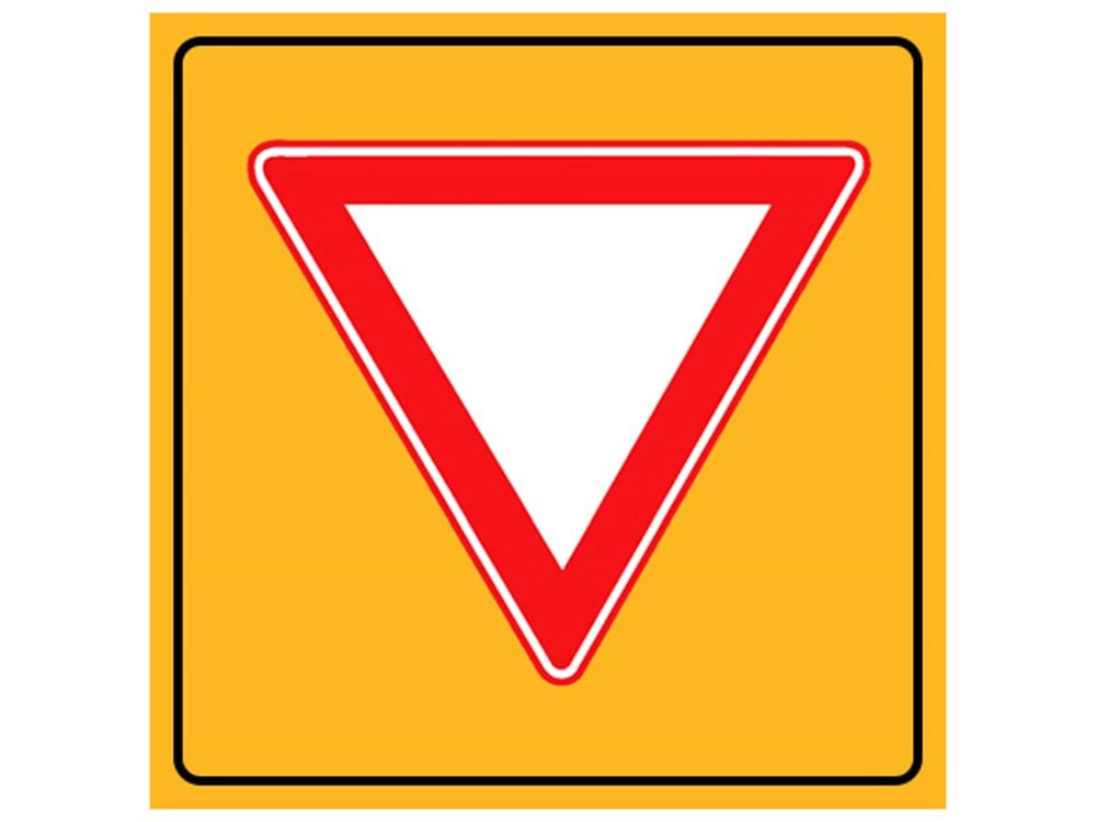 Yol Ver Levhası 90x90 cm